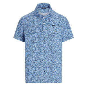 RLX Ralph Lauren Printed Lightweight Airflow Golf Polo Shirt - Savanna Floral Refined Navy Multi