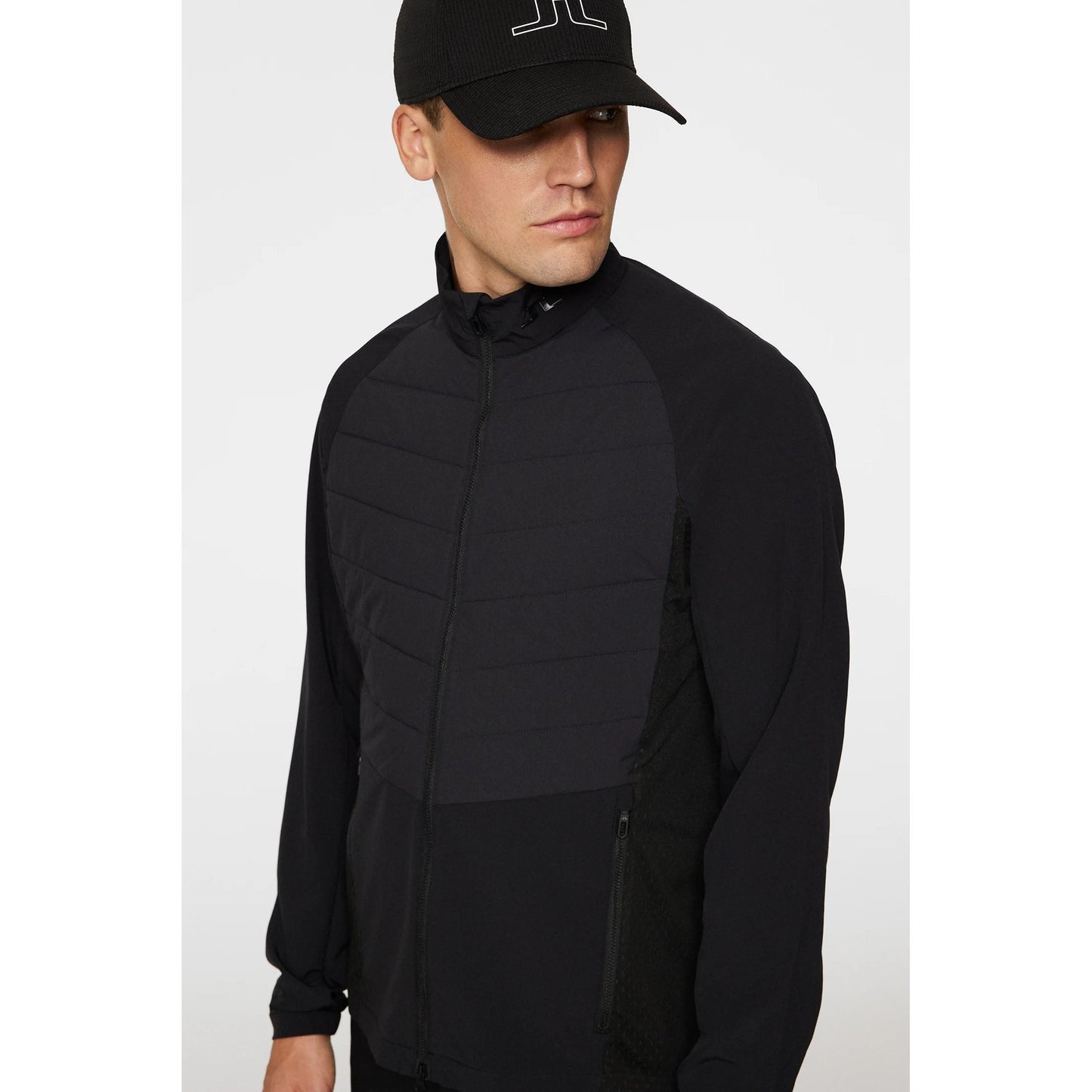 J.Lindeberg Tech Hybrid Softshell Golf Jacket - Black