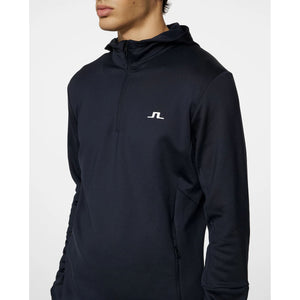 J.Lindeberg Aerial Quarter Zip Hoodie - JL Navy