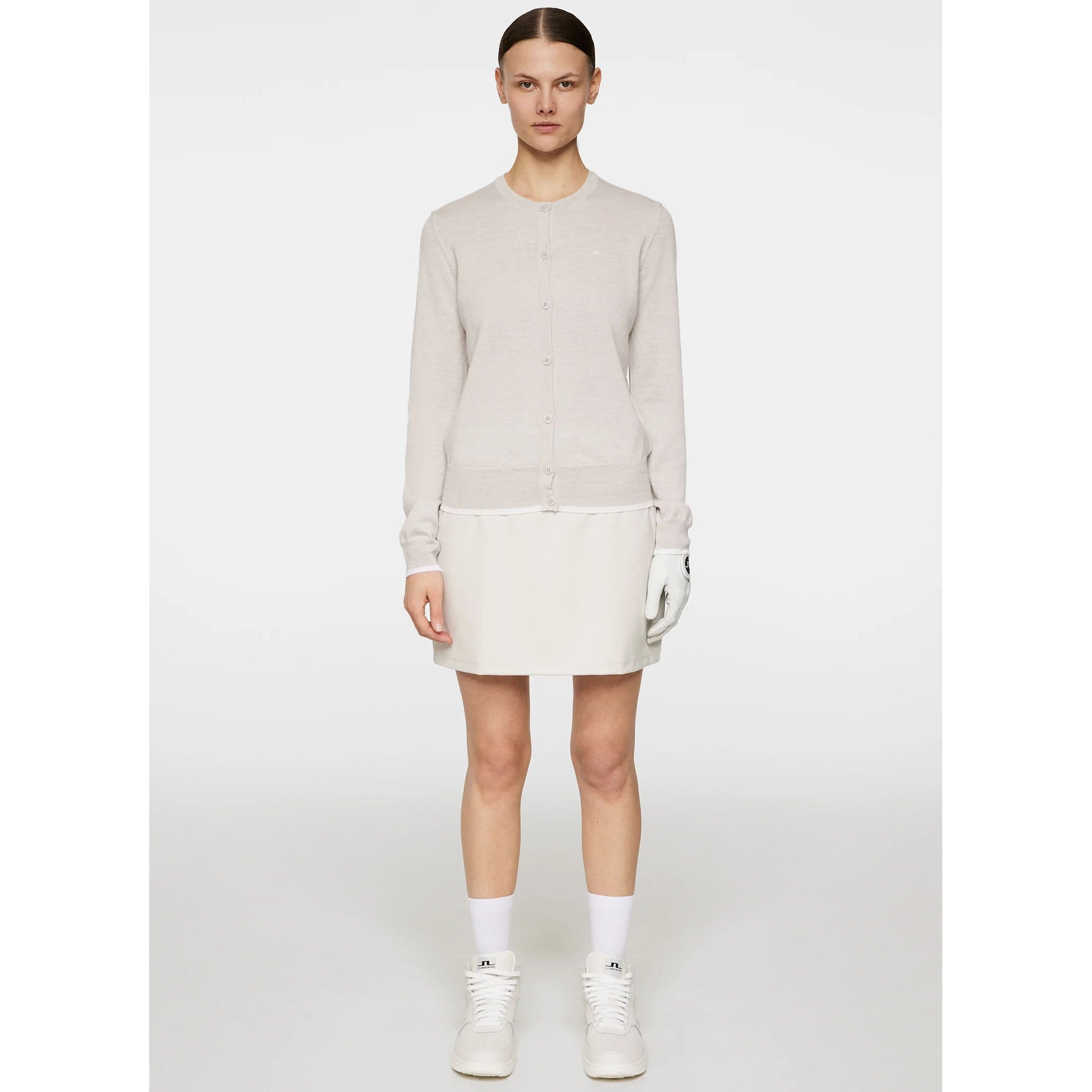 J.Lindeberg Women's Joanna Knitted Cardigan - Moonbeam