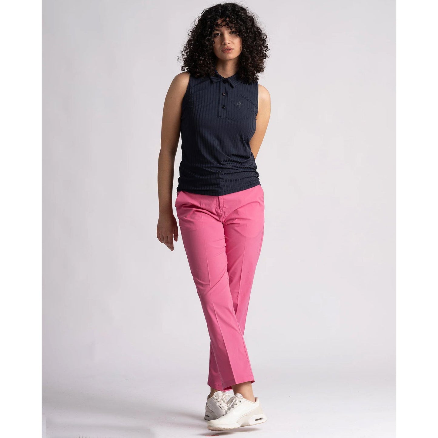 Cross Women's Andrea Sleeveless Polo Golf Shirt - Navy