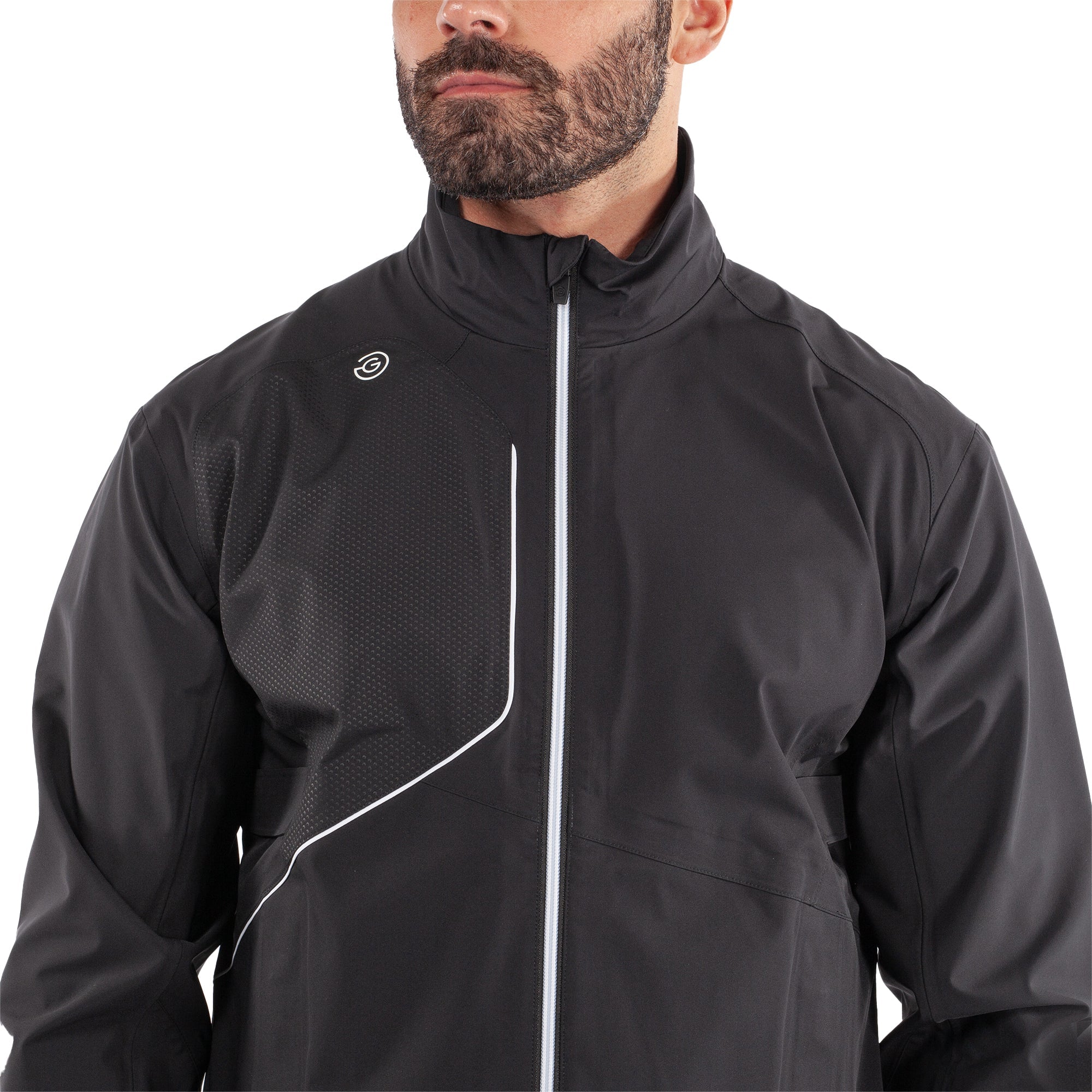 Galvin Green Ames Waterproof Golf Jacket - Black/White