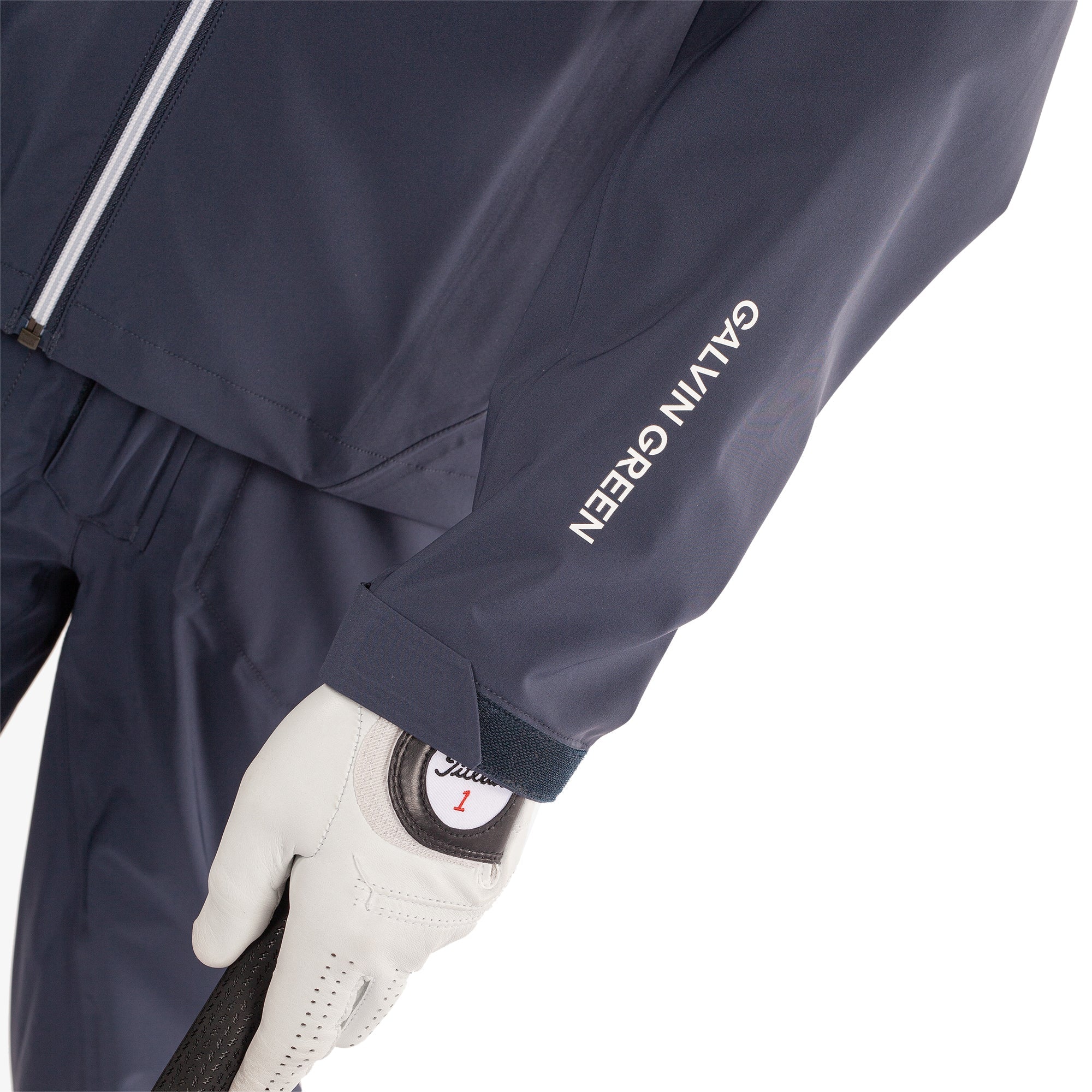 Galvin Green Ames Waterproof Golf Jacket - Navy/White