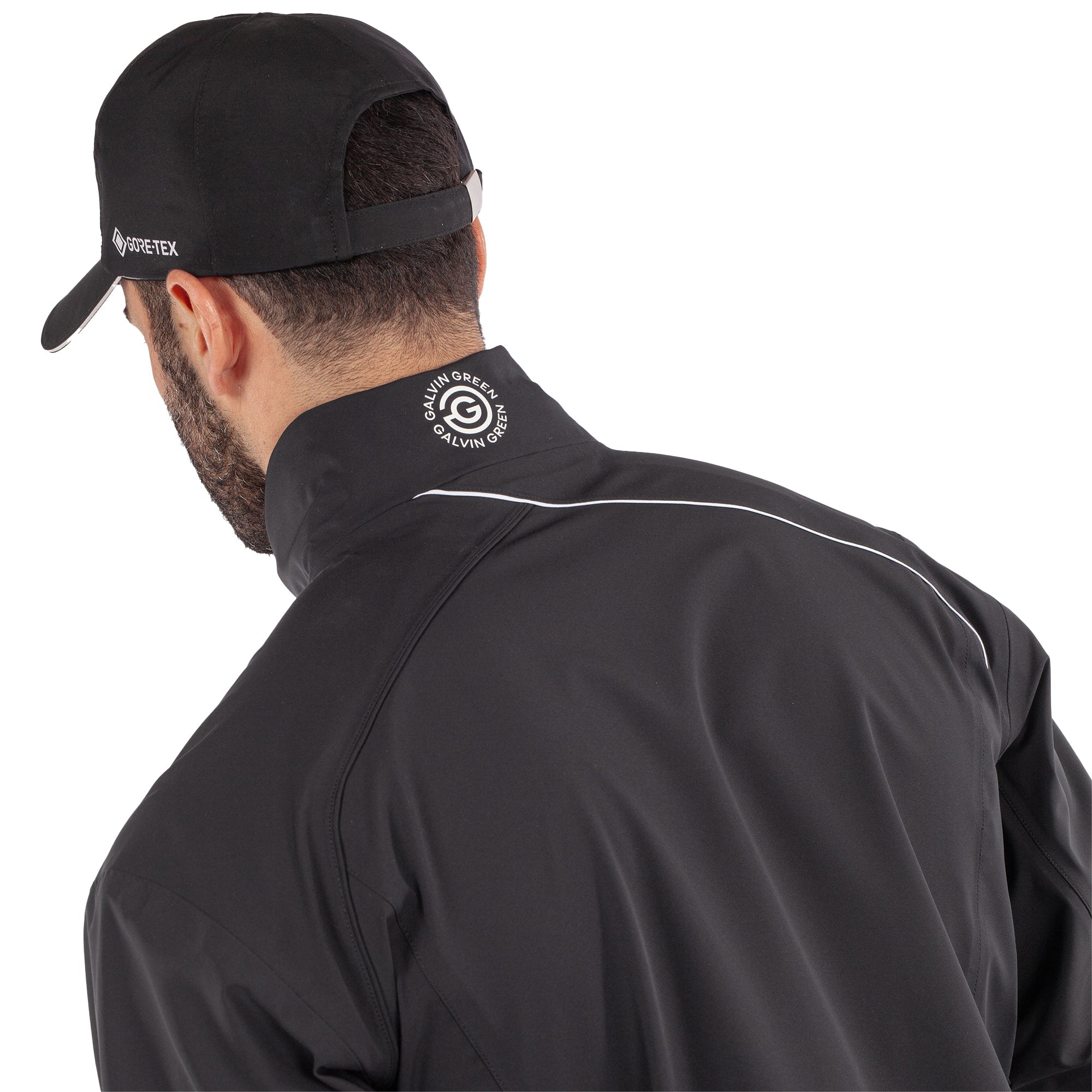Galvin Green Ames Waterproof Golf Jacket - Black/White