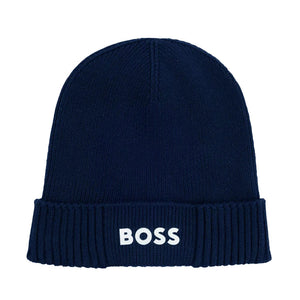 BOSS Asic Cotton Golf Beanie - Dark Blue