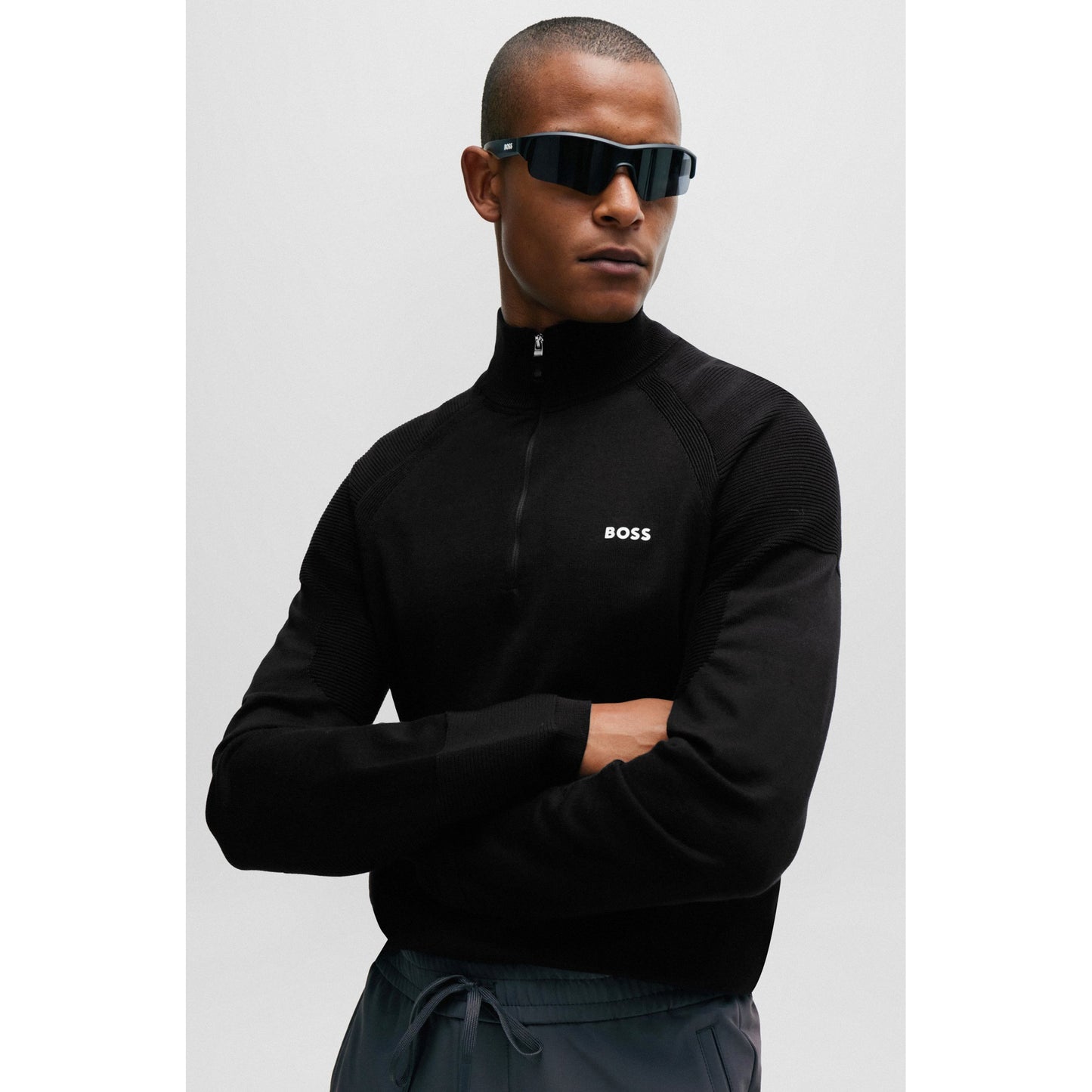 BOSS Perform-X 1/4 Zip Pullover - Black