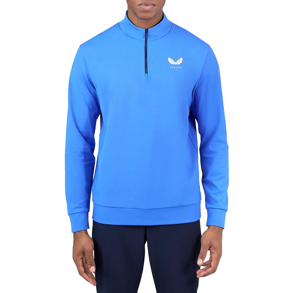 Castore Classic Mock Neck 1/4 Zip - Royal Blue