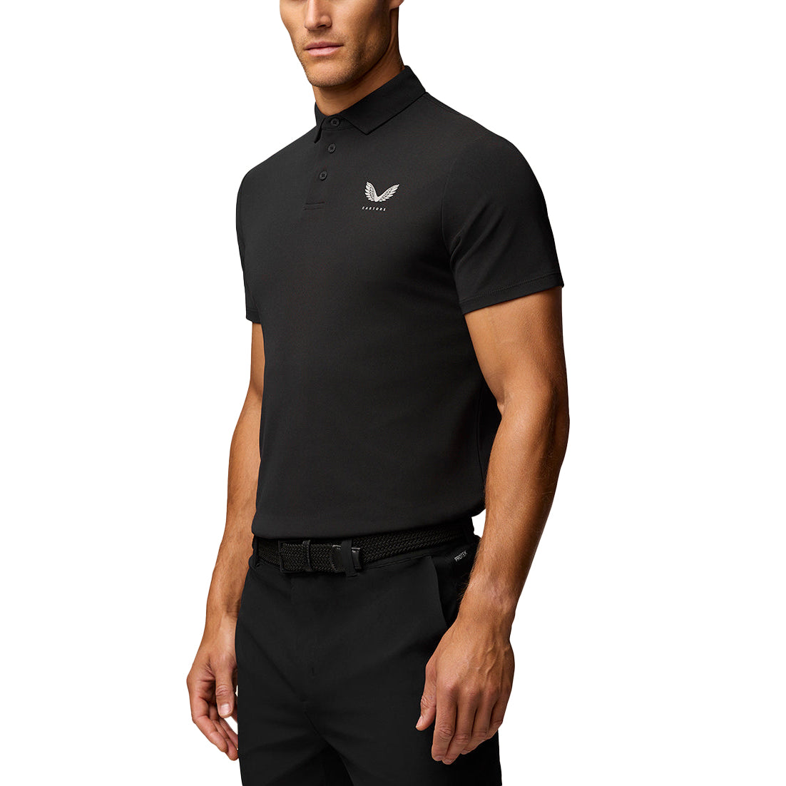 Castore Club Classic Polo Golf Shirt - Black