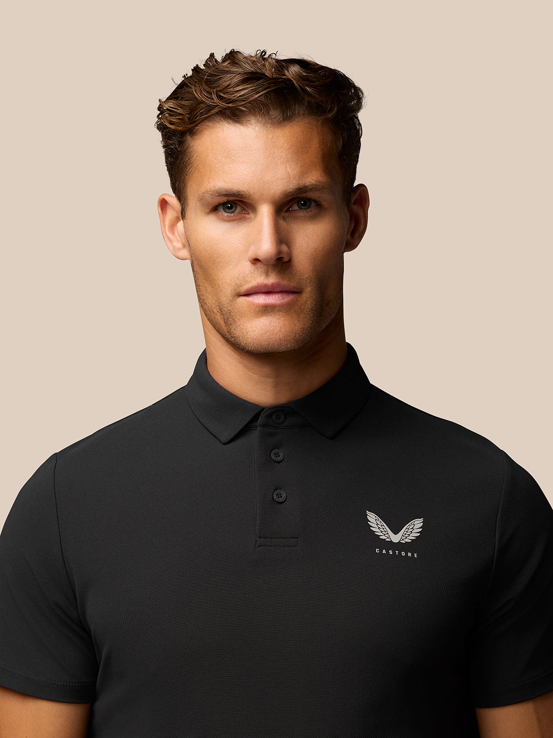 Castore Club Classic Polo Golf Shirt - Black