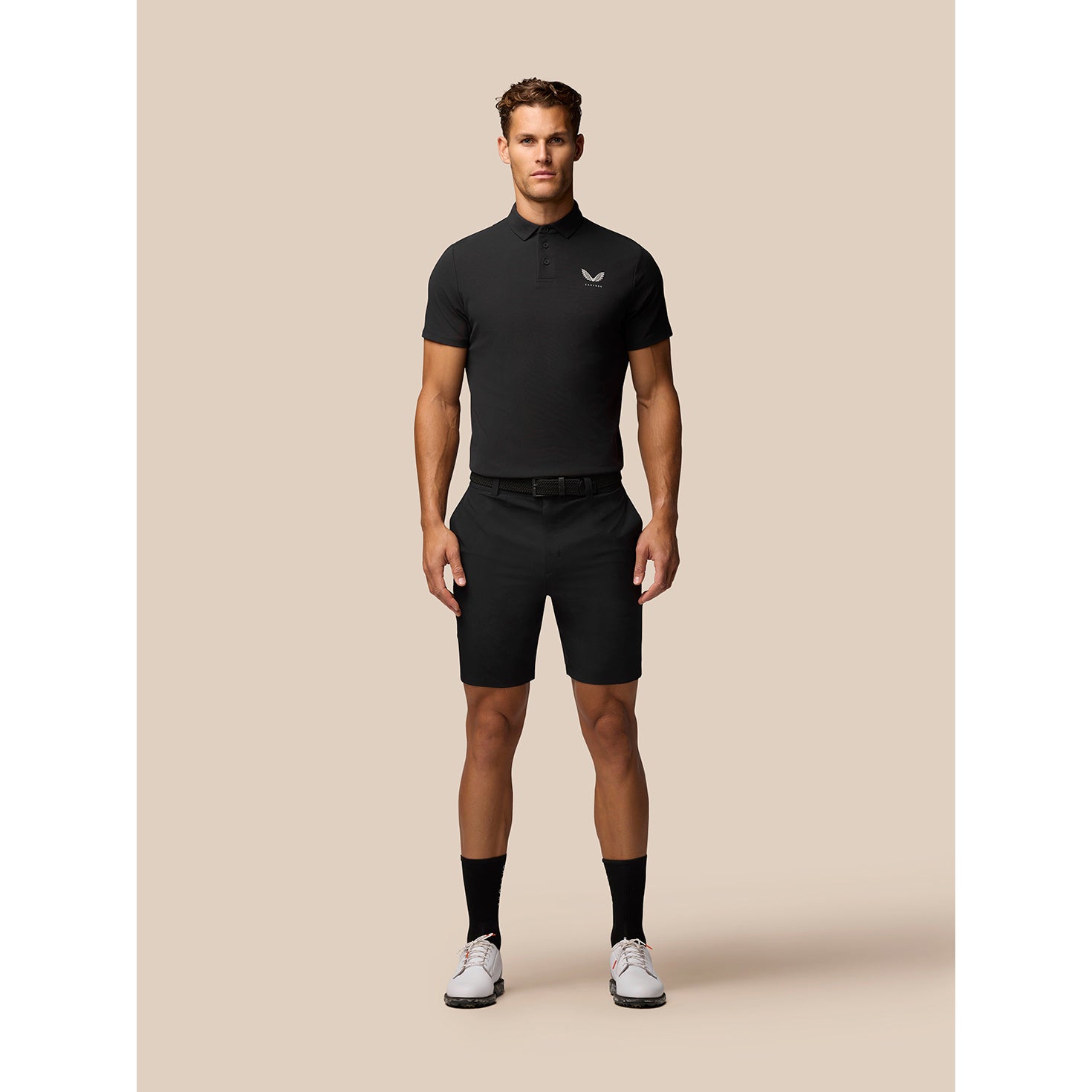 Castore Club Classic Polo Golf Shirt - Black