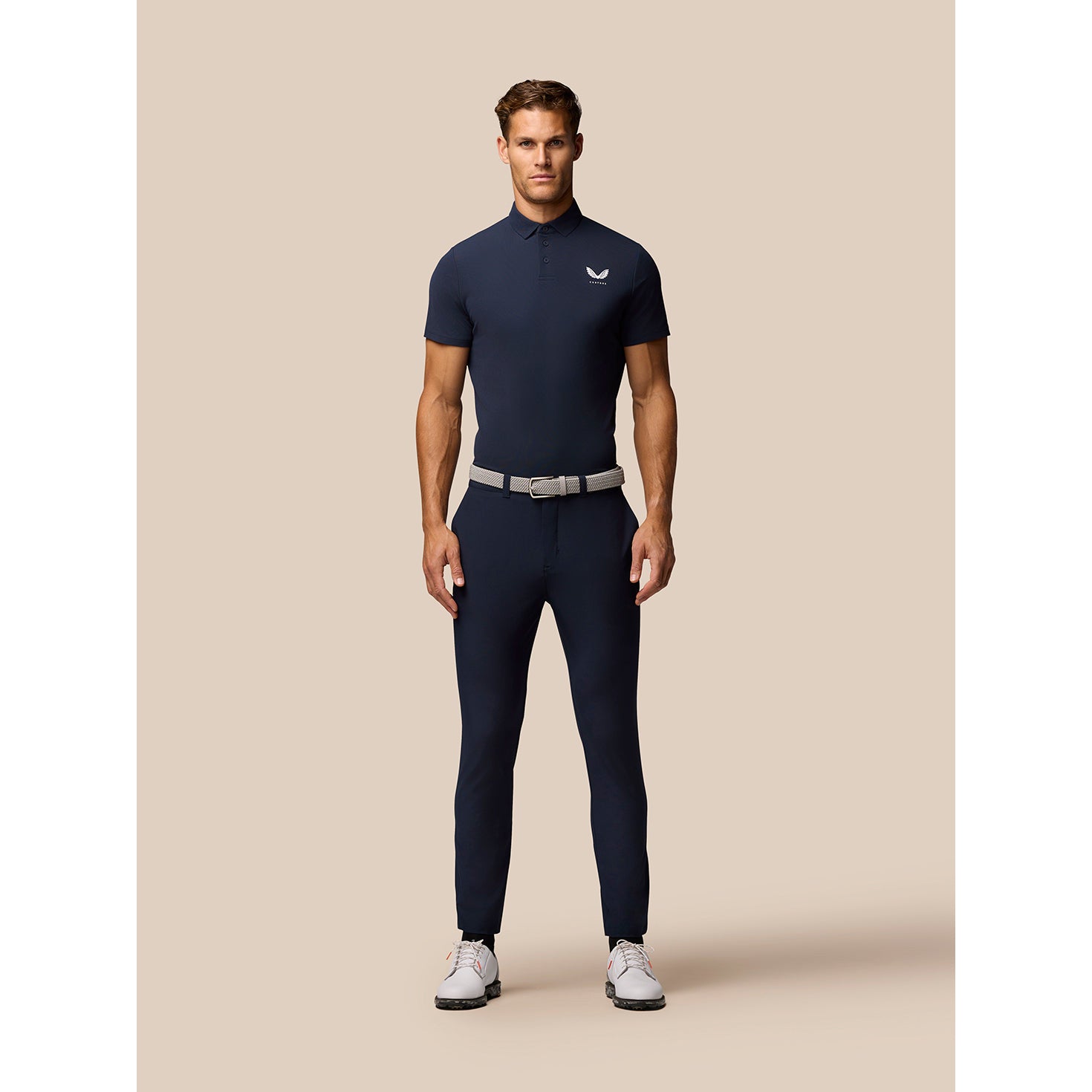 Castore Club Classic Polo Golf Shirt - Navy