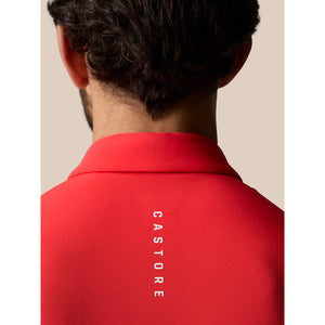 Castore Club Classic Polo Golf Shirt - Poppy Red