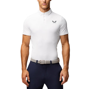 Castore Club Classic Polo Golf Shirt - White