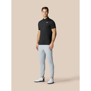 Castore Club Golf Ball Printed Polo Golf Shirt - Black/Mid Grey