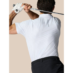 Castore Club Golf Ball Printed Polo Golf Shirt - White/Midnight Navy