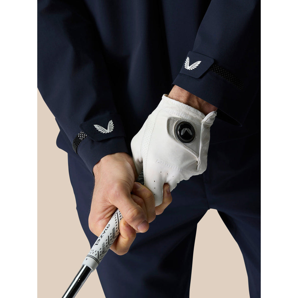Castore Pinnacle LVS Golf Jacket - Midnight Navy/White