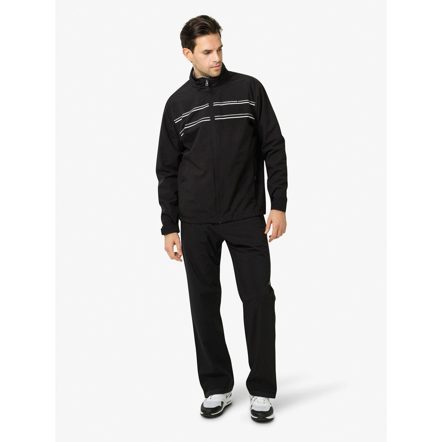Cross Cloud Long Waterproof Golf Pants - Black