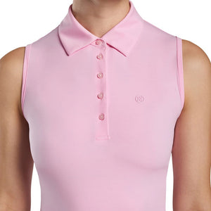 G/Fore Women's Featherweight Sleeveless Polo - Lilac
