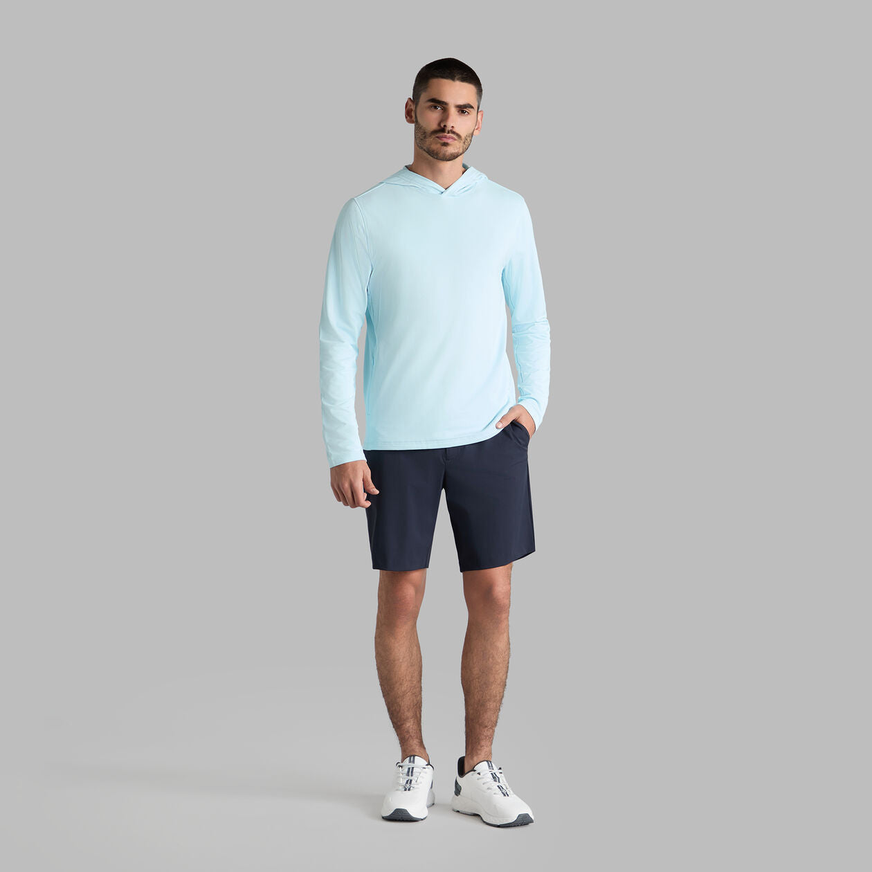 G/Fore Brushed Back Tech Golf Hoodie - Daybreak