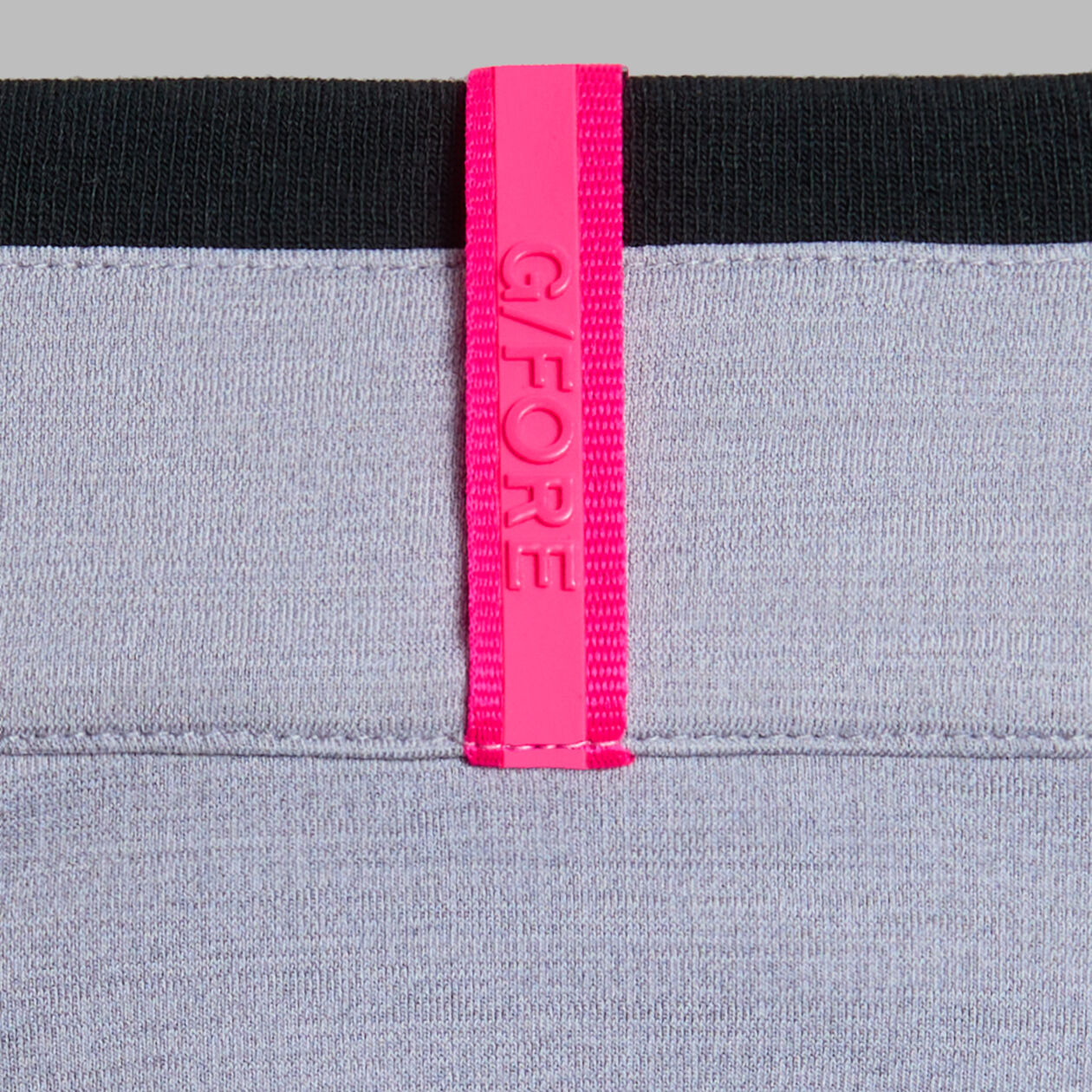 G/Fore Brushed Back Tech Golf Quarter Zip - Light Grey Melange
