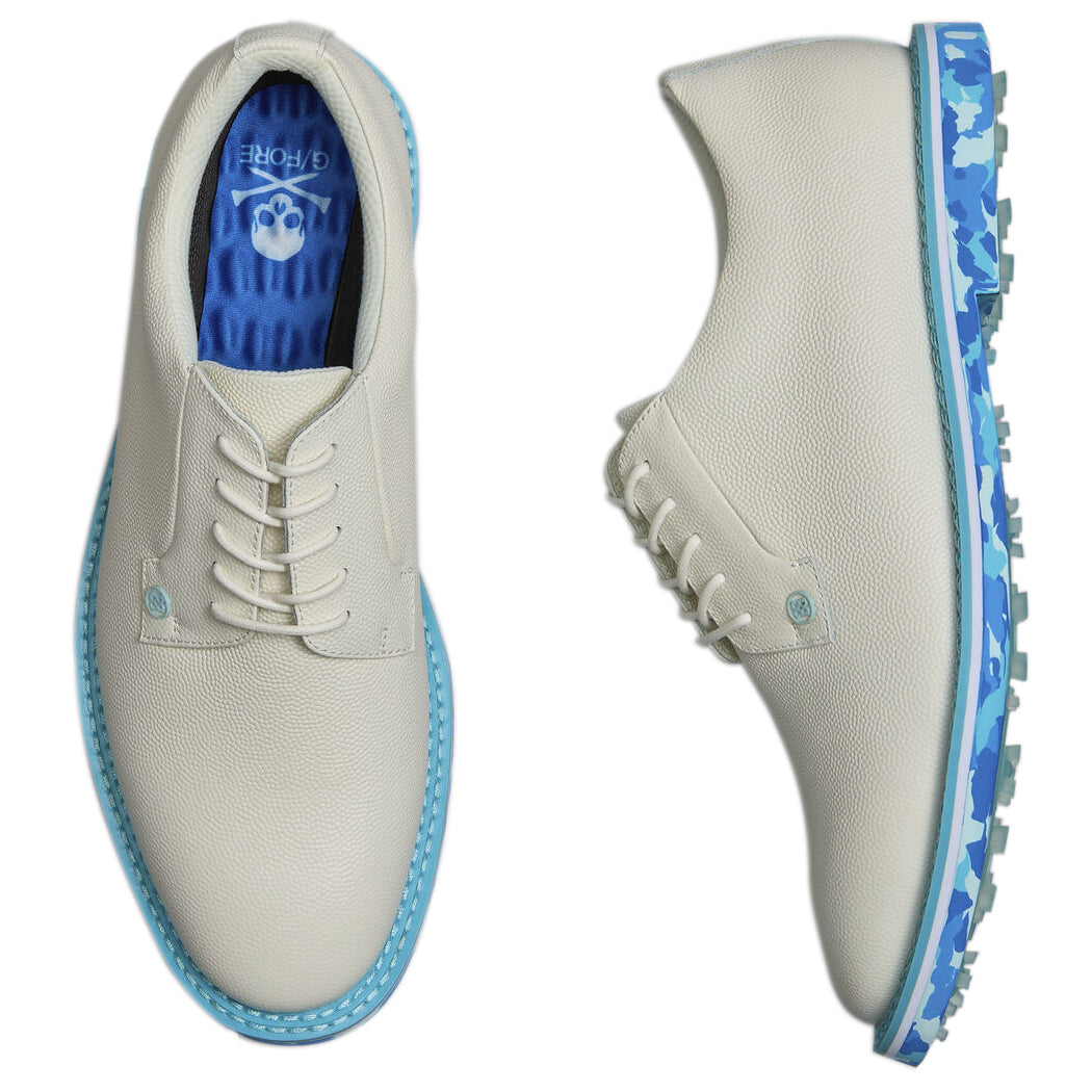G/Fore Gallivanter Camo Sole Leather Golf Shoes - Snow/Mosaic
