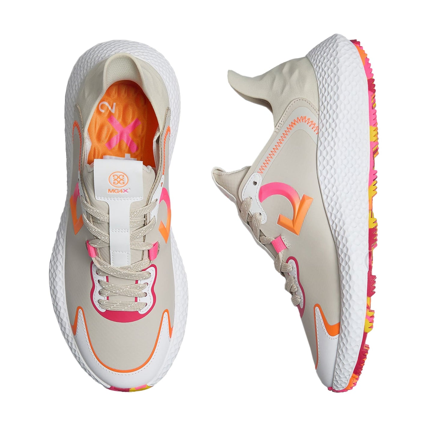 G/Fore Women's MG4X2 Hybrid Cross Trainer Golf Shoes - Stone/Multi