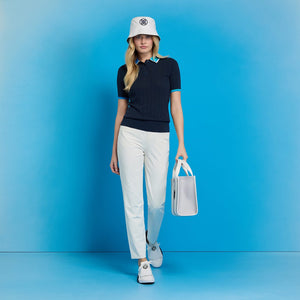 G/Fore Women's Shadow Stretch 5 Pocket Golf Pant - Chalk White