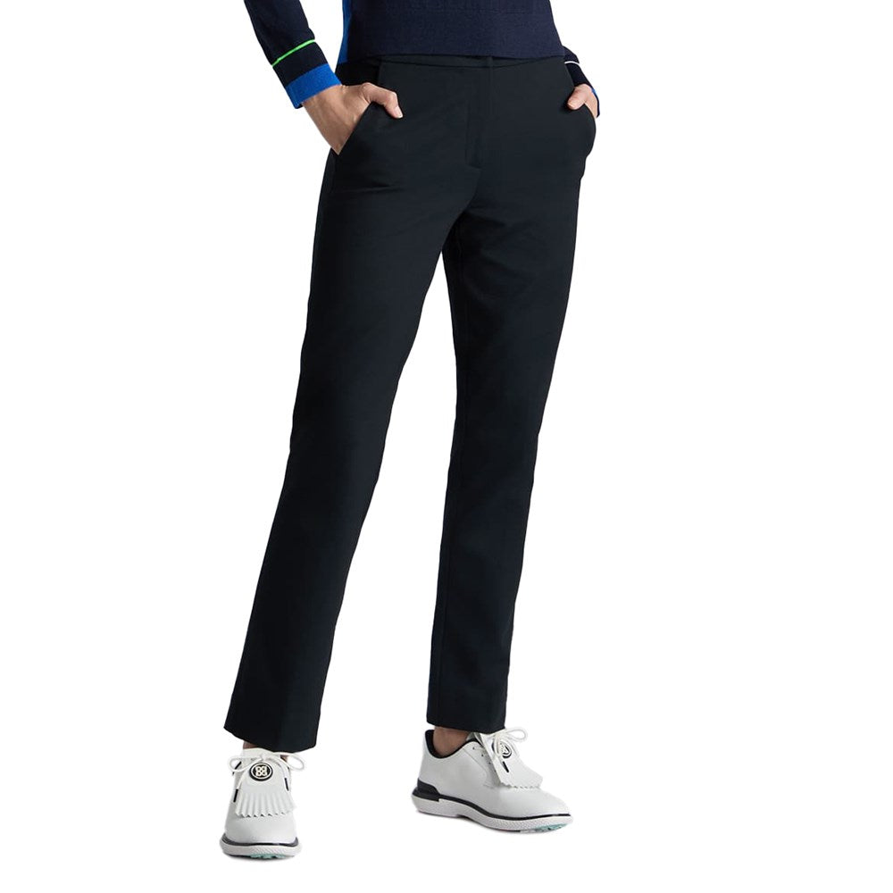 G/Fore Women's Double Knit Stretch Cigarette Leg Golf Pants - Onyx