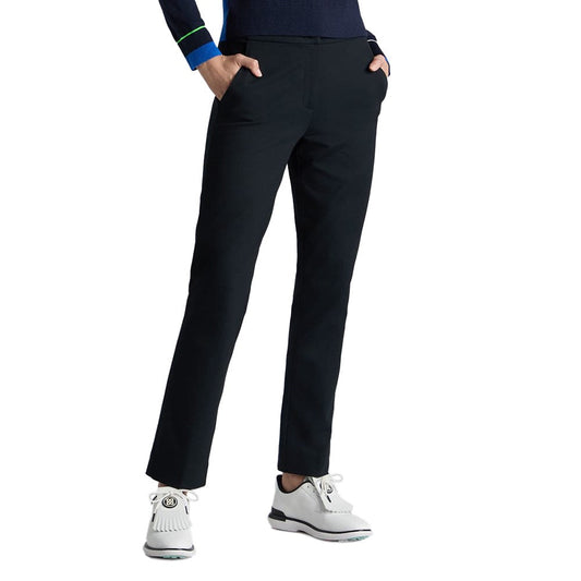 G/Fore Women's Double Knit Stretch Cigarette Leg Golf Pants - Onyx