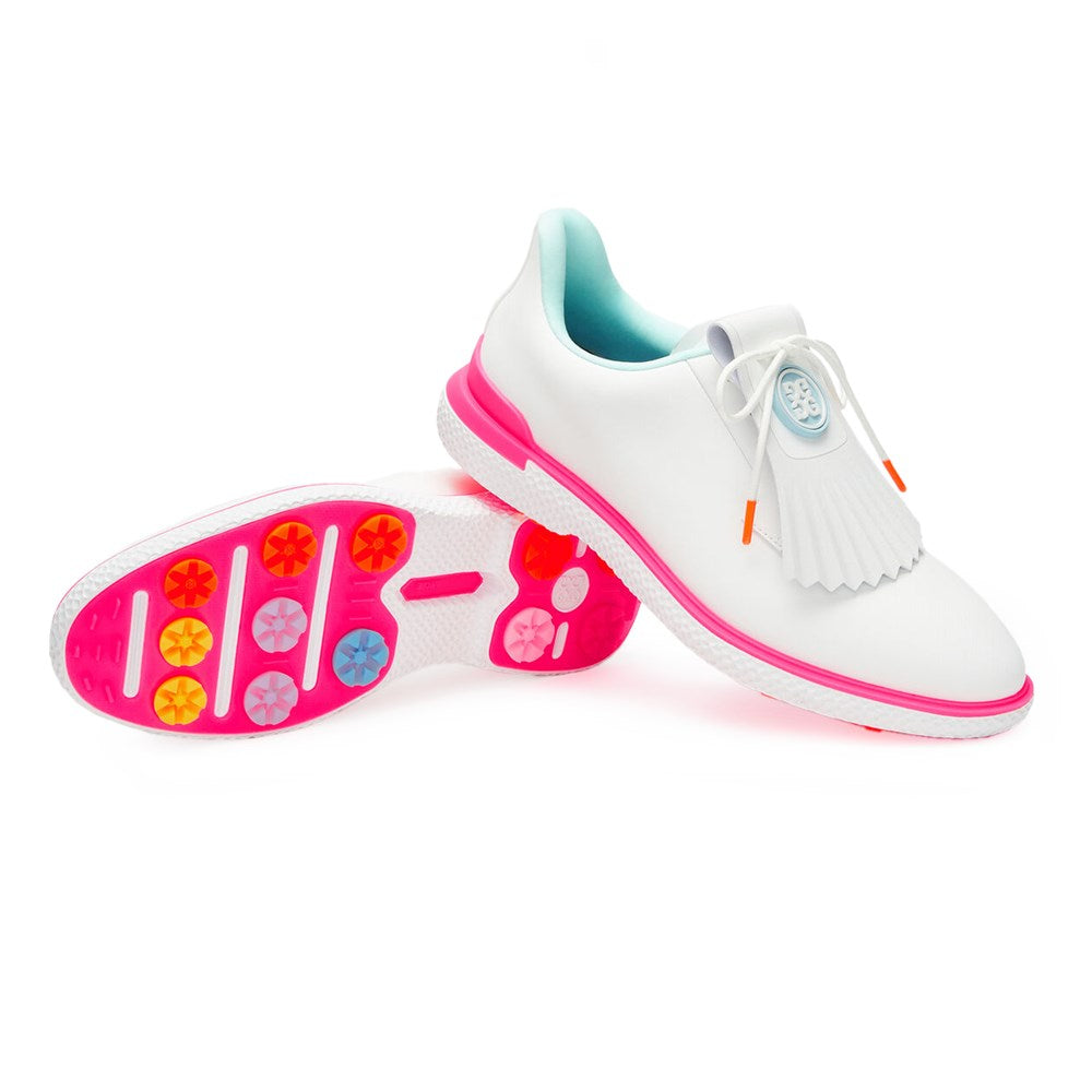 G/Fore Women's Gallivan2r Kiltie Golf Shoes - Snow/Multi