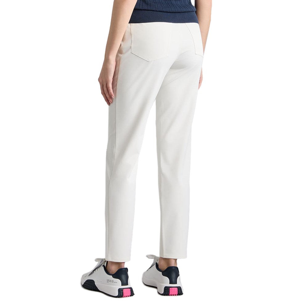 G/Fore Women's Shadow Stretch 5 Pocket Golf Pant - Chalk White