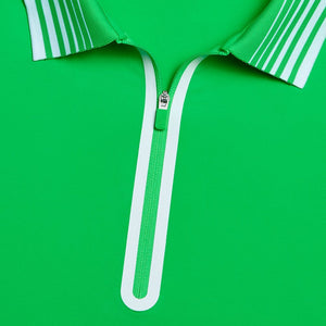 G/Fore Women's Silky Tech 1/4 Zip Long Sleeve Golf Polo Shirt - Acid Lime