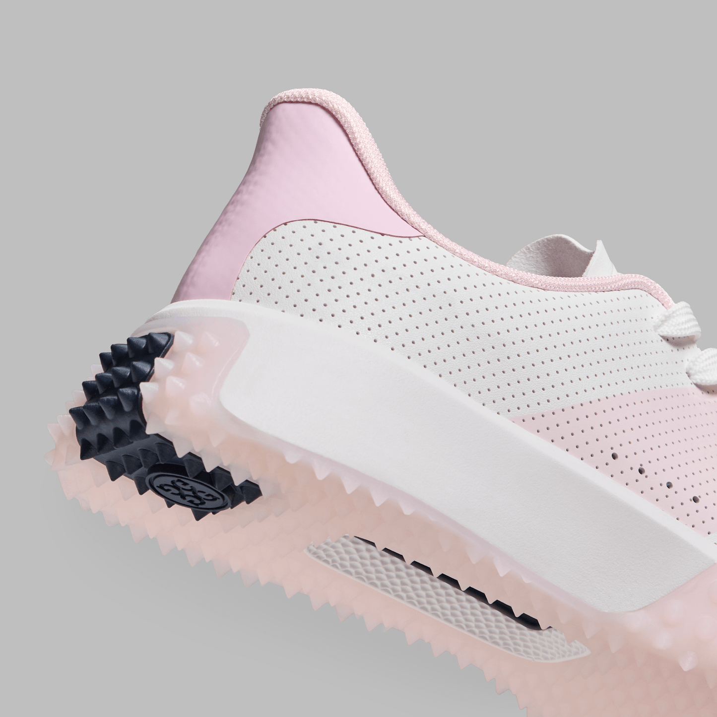 G/Fore Women's G.112 Perforated Leather Kiltie Golf Shoes - Snow/Blush