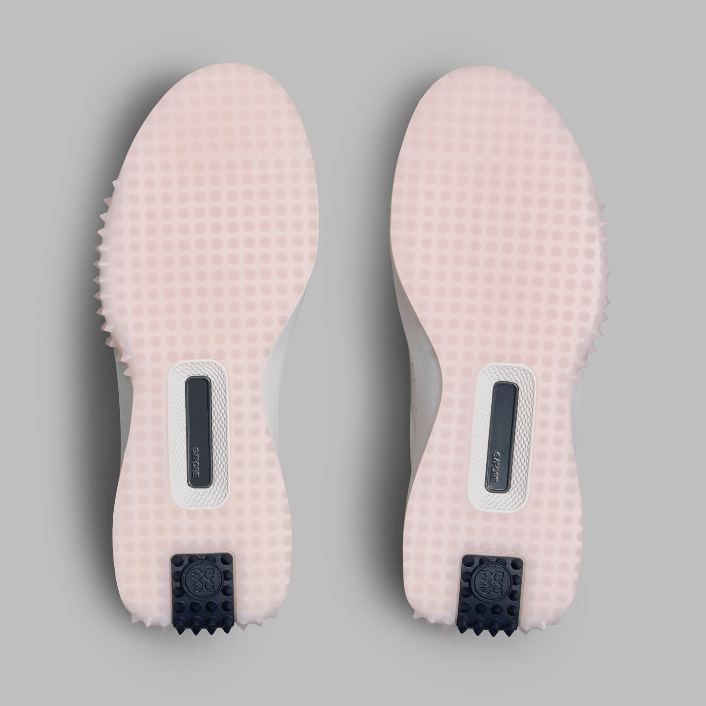 G/Fore Women's G.112 Perforated Leather Kiltie Golf Shoes - Snow/Blush