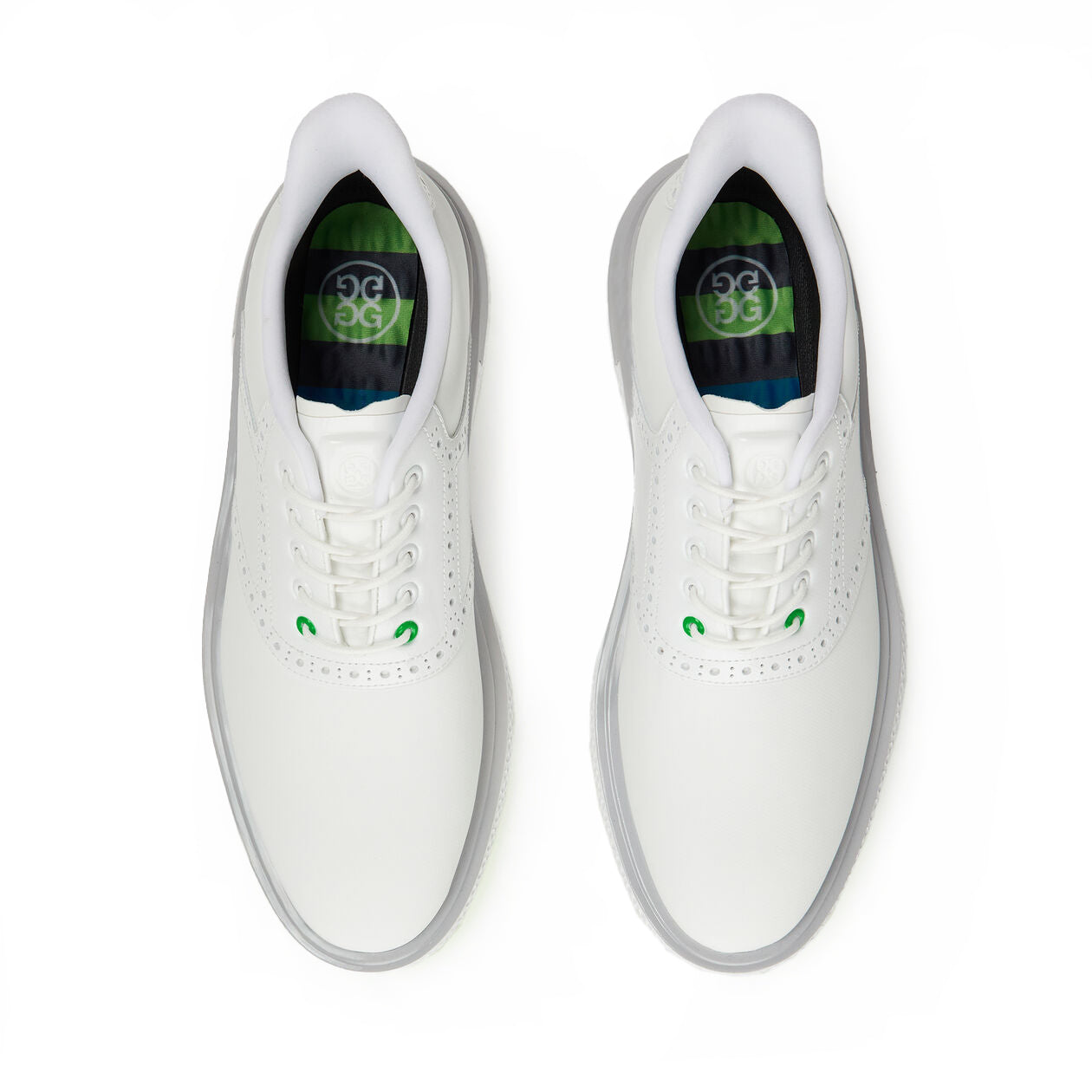 G/Fore Gallivan2r Brogue Saddle Golf Shoes - Snow/Nimbus