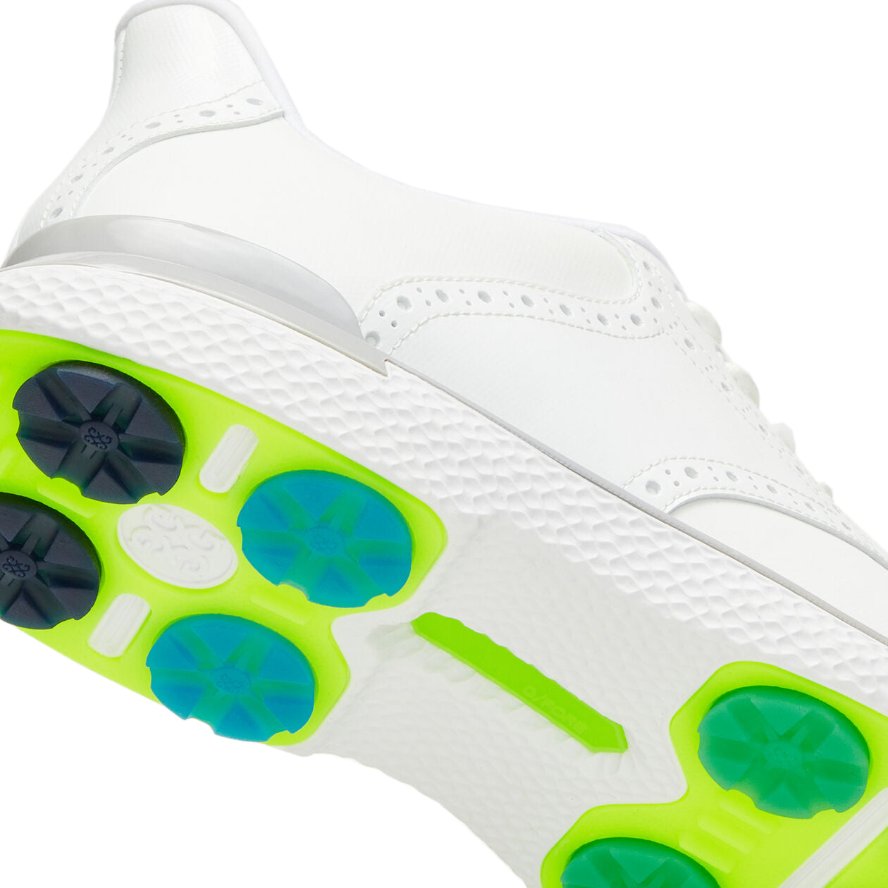 G/Fore Gallivan2r Brogue Saddle Golf Shoes - Snow/Nimbus