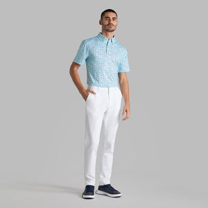 G/Fore Aye Poppy Tech Jersey Golf Polo Shirt - Daybreak