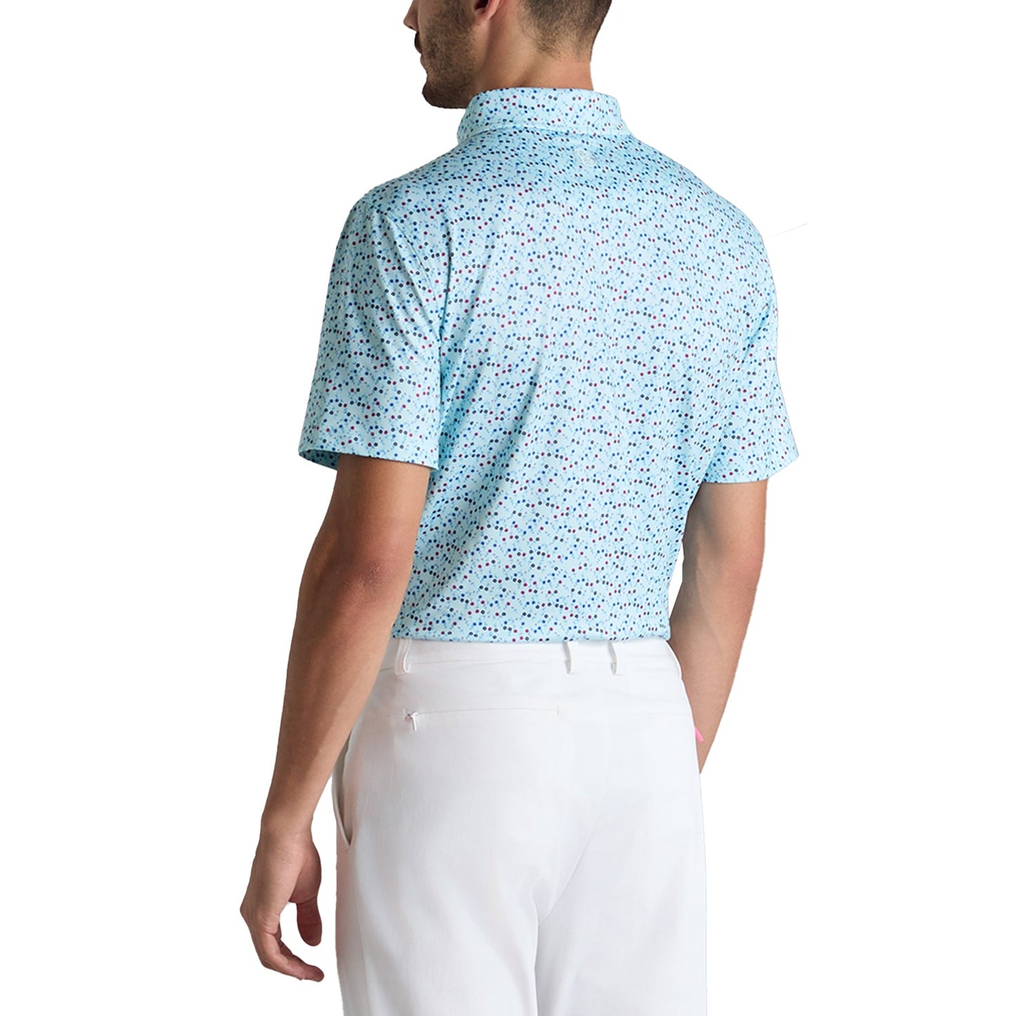 G/Fore Aye Poppy Tech Jersey Golf Polo Shirt - Daybreak