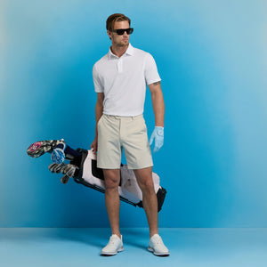 G/Fore Essential Performance Pique Golf Polo Shirt - Snow
