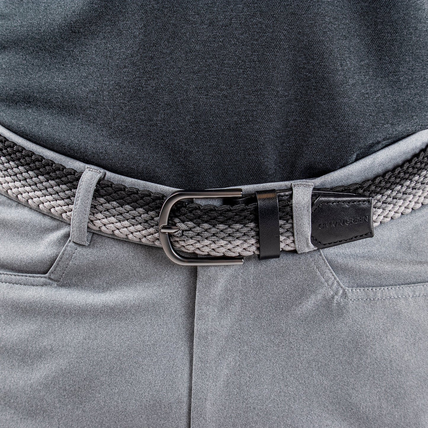 Galvin Green Will Belt - Black/Forged 
Iron/Sharkskin