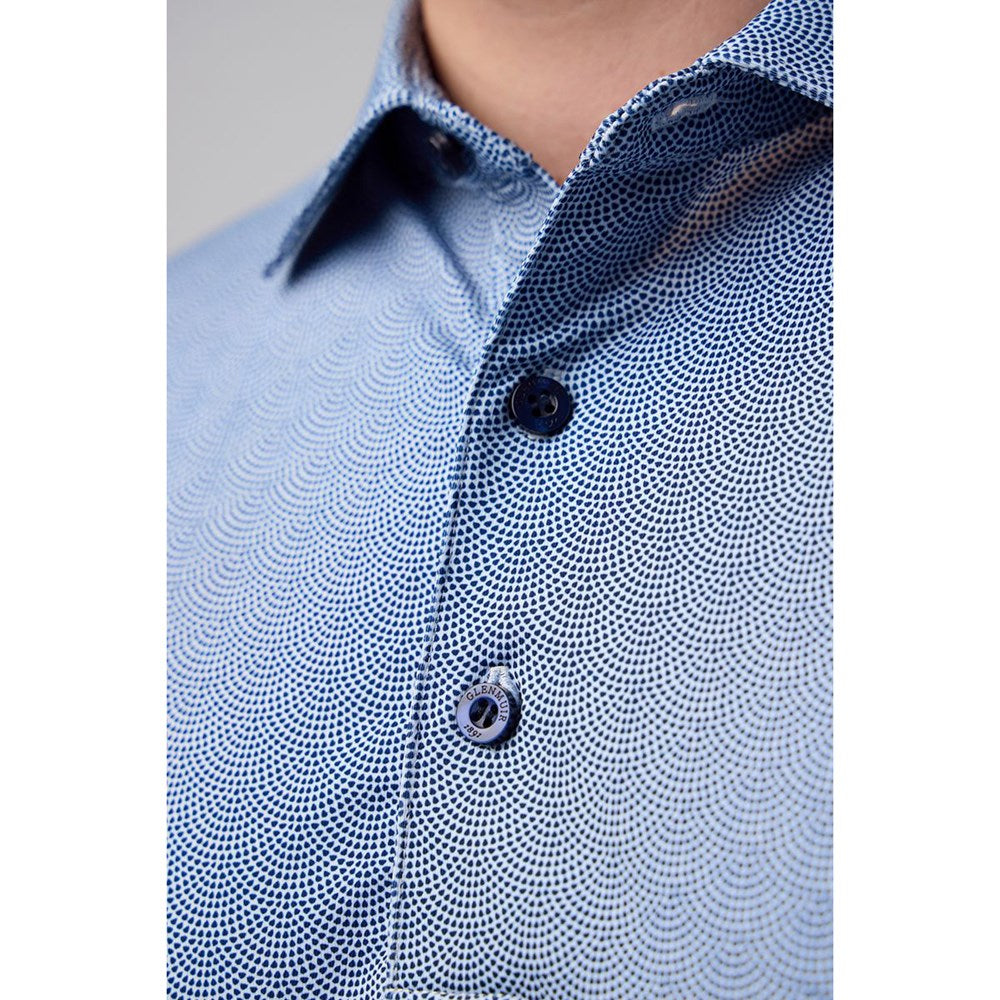 Glenmuir Carribridge Performance Polo Golf Shirt - White/ Navy