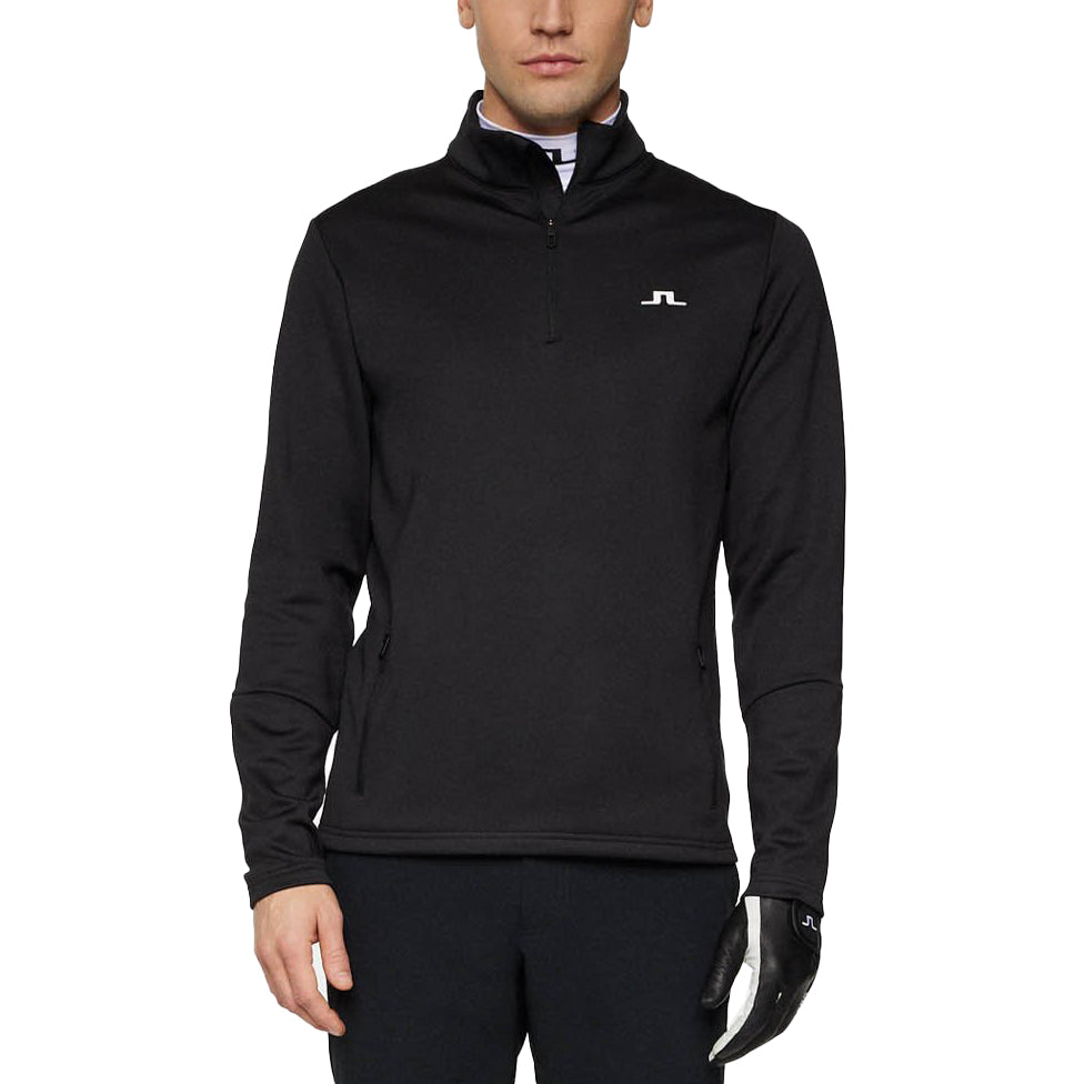 J.Lindeberg Aerial Quarter Zip Mid-Layer - Black