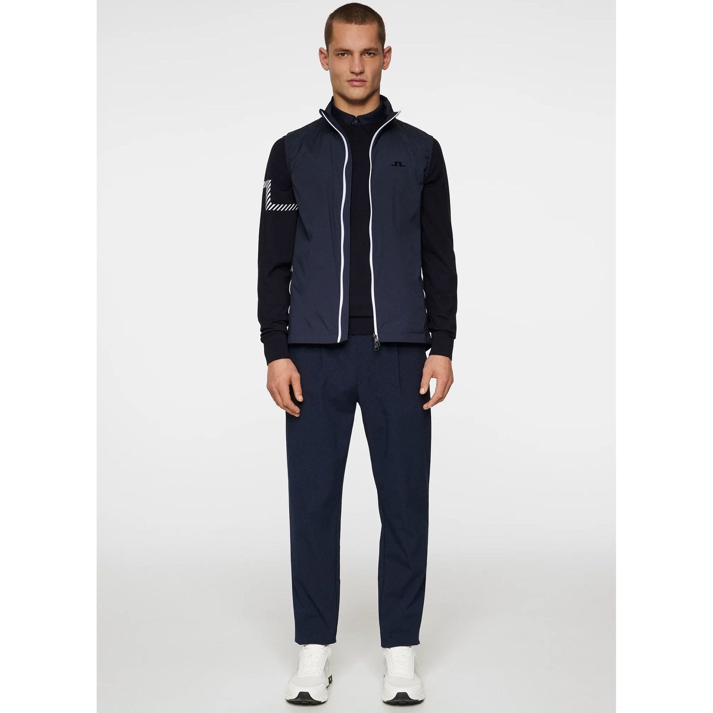 J.Lindeberg Ash Light Packable Golf Vest - JL Navy