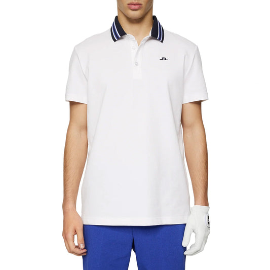 J.Lindeberg Bjorn Polo Golf Shirt - White