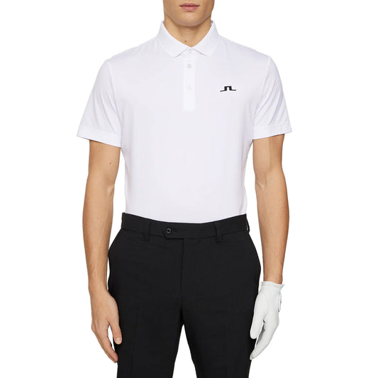 J.Lindeberg Bridge Polo Golf Shirt - White