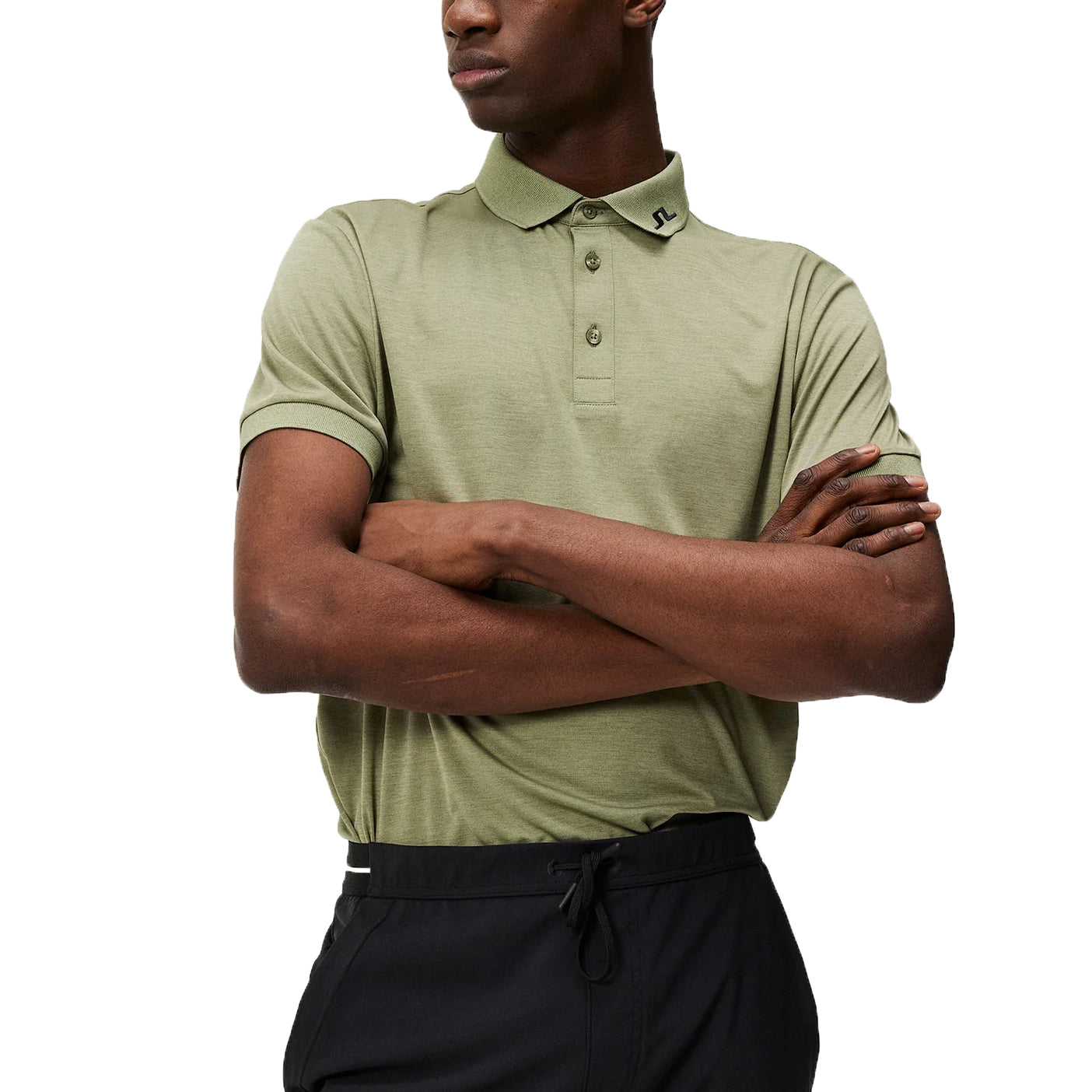 J.Lindeberg KV Polo Golf Shirt - Oil Green
