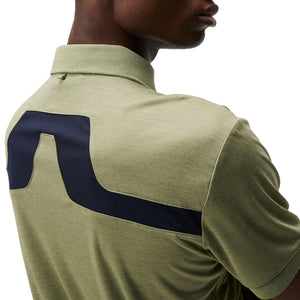 J.Lindeberg KV Polo Golf Shirt - Oil Green