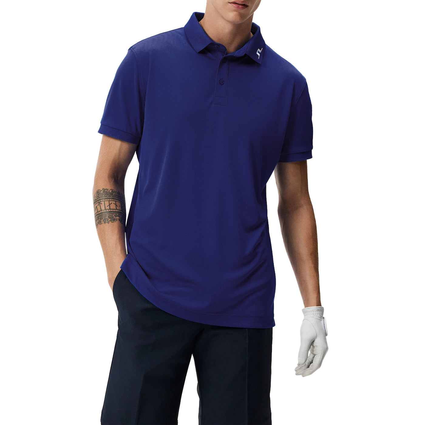 J.Lindeberg Tour Tech Polo Golf Shirt - Clematis Blue