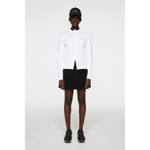 J.Lindeberg Women's Anna Knitted Zip Golf Sweater - White