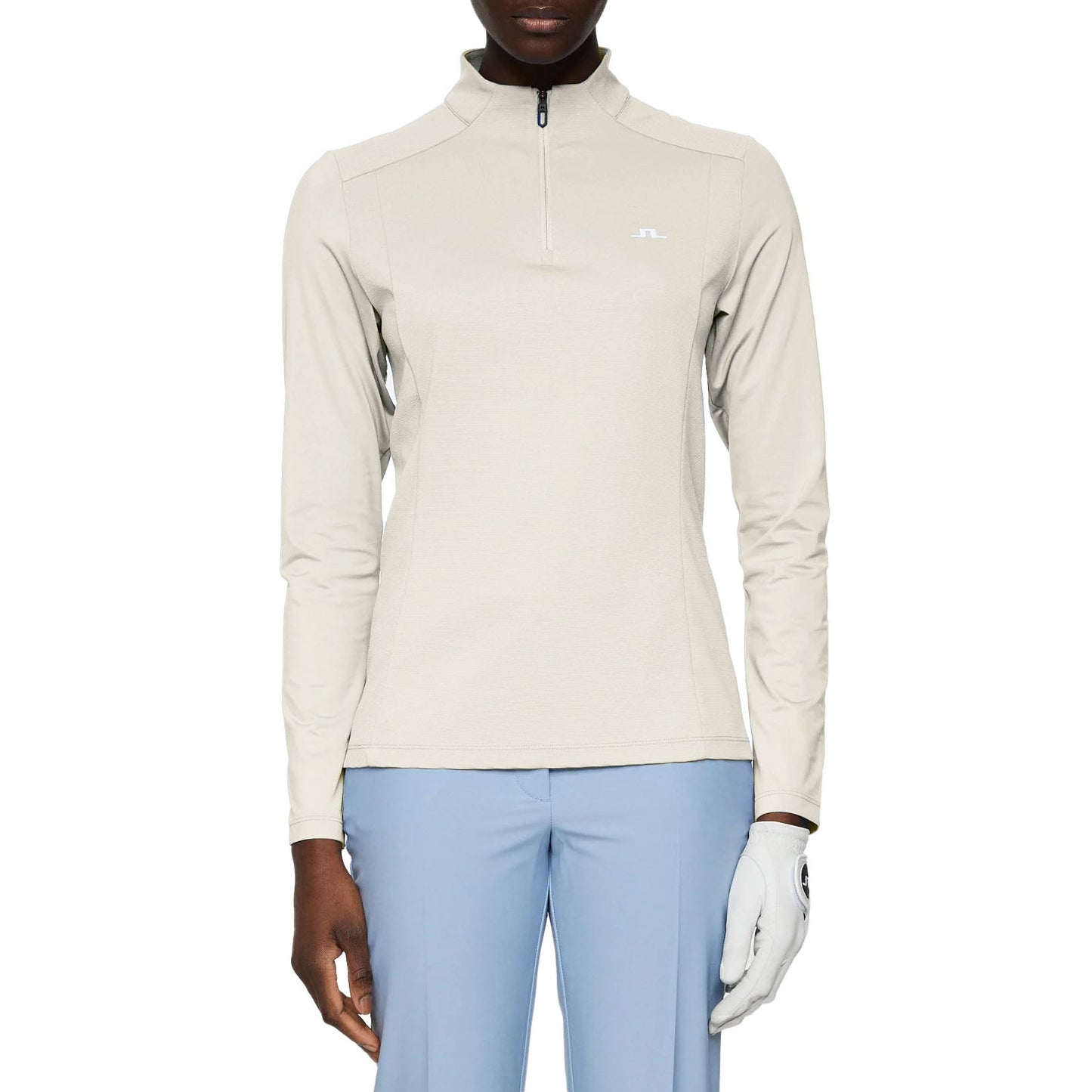 J.Lindeberg Women's Cindy Quarter Zip Golf Mid-Layer - Moonbeam